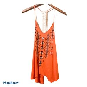 Nordstrom Sun & Shadow | Lace Embroidered Tank Top